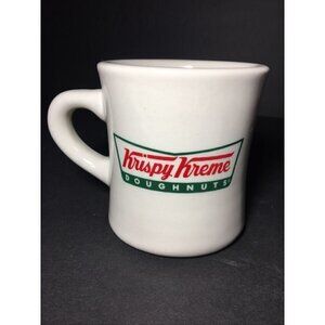 Retro Diner Style Krispy Kreme Doughnuts Coffee Mug Cup Restaurant Ware Heavy